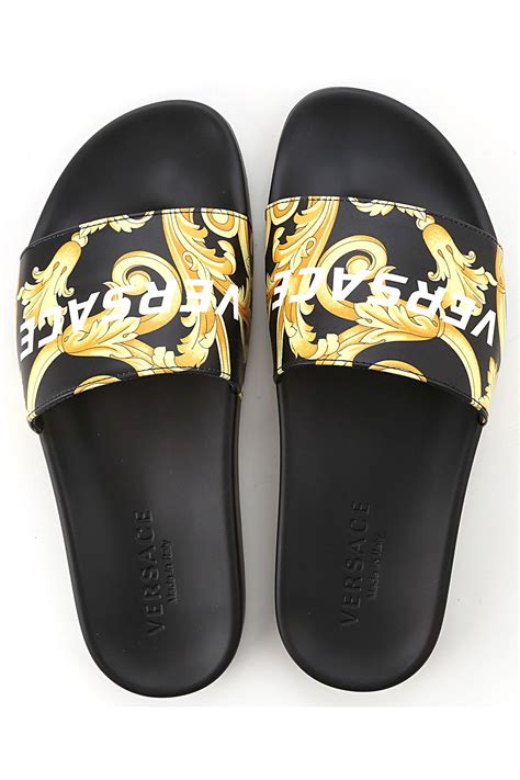 versace men's sandals for cheap|versace flip flops men's.